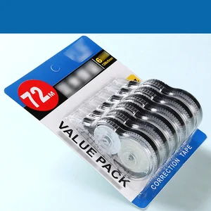 Large capacity corrective tape, privacy protection belt, real station stationery, student stationery, school stationery, express tape, 6x12m 8 Main School Corrective Sales - №3