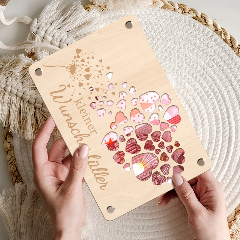 Carte de vœux en bois pour cadeau d'argent, carte de vœux de mariage, emballage cadeau d'argent pour anniversaire, mariage, voyage, cadeaux de Confirmation