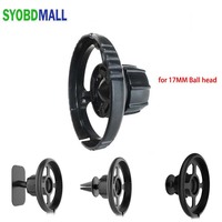 360° Rotating Phone Bracket Mount Car Holder for Apple MagSafe Wireless Charging for 17mm Ball Head Support Sticky Suction Cup