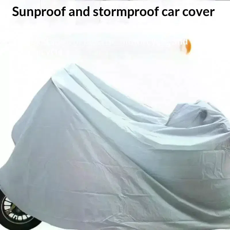 Motorcycle Clothing PEVA Single Layer Rainproof Sunscreen Bicycle Cover Electric Vehicle Protective Rain Protection
