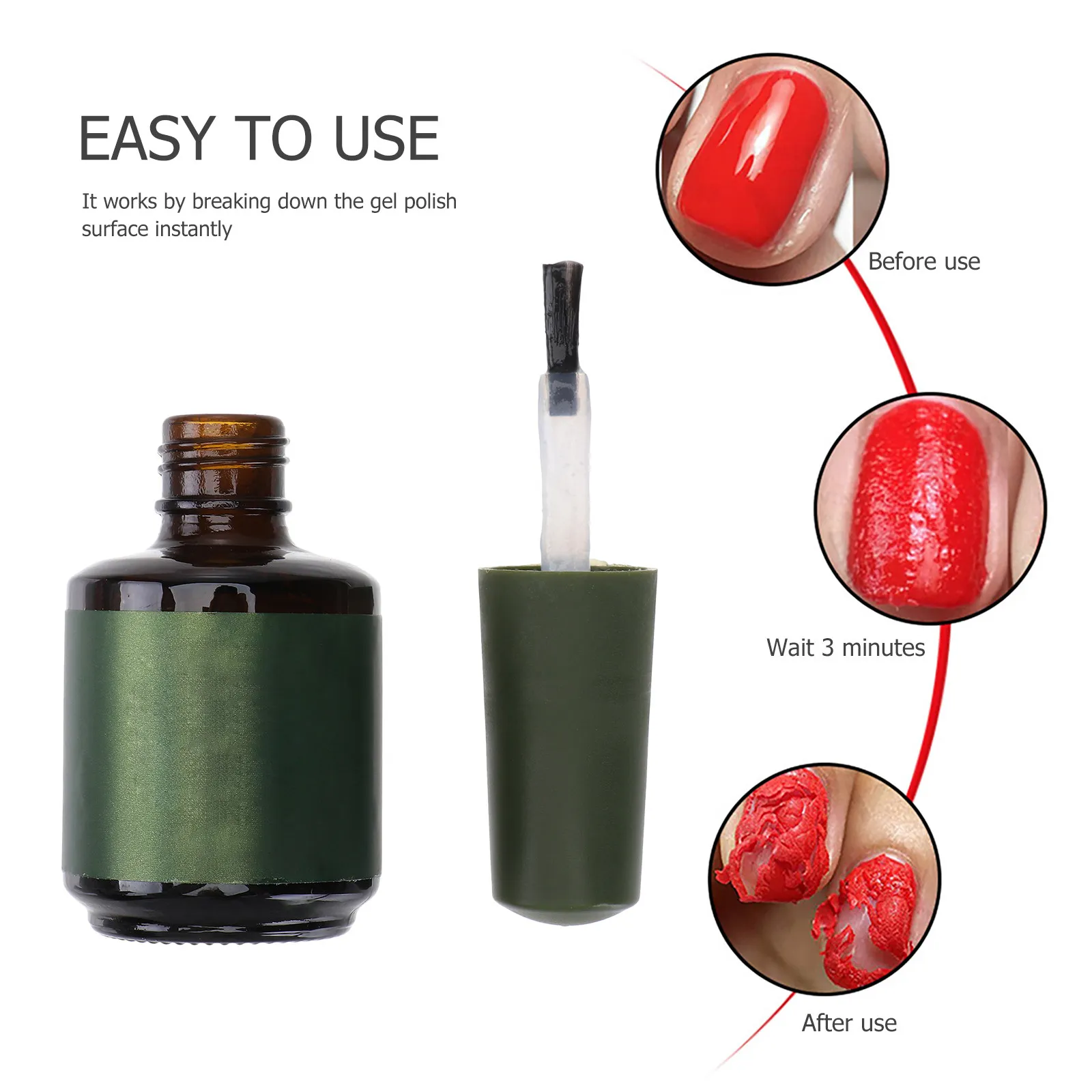 Soak-Off Gel Polish Remover – Fast, Safe & Easy Peel-Off for Home or Salon Nail Care