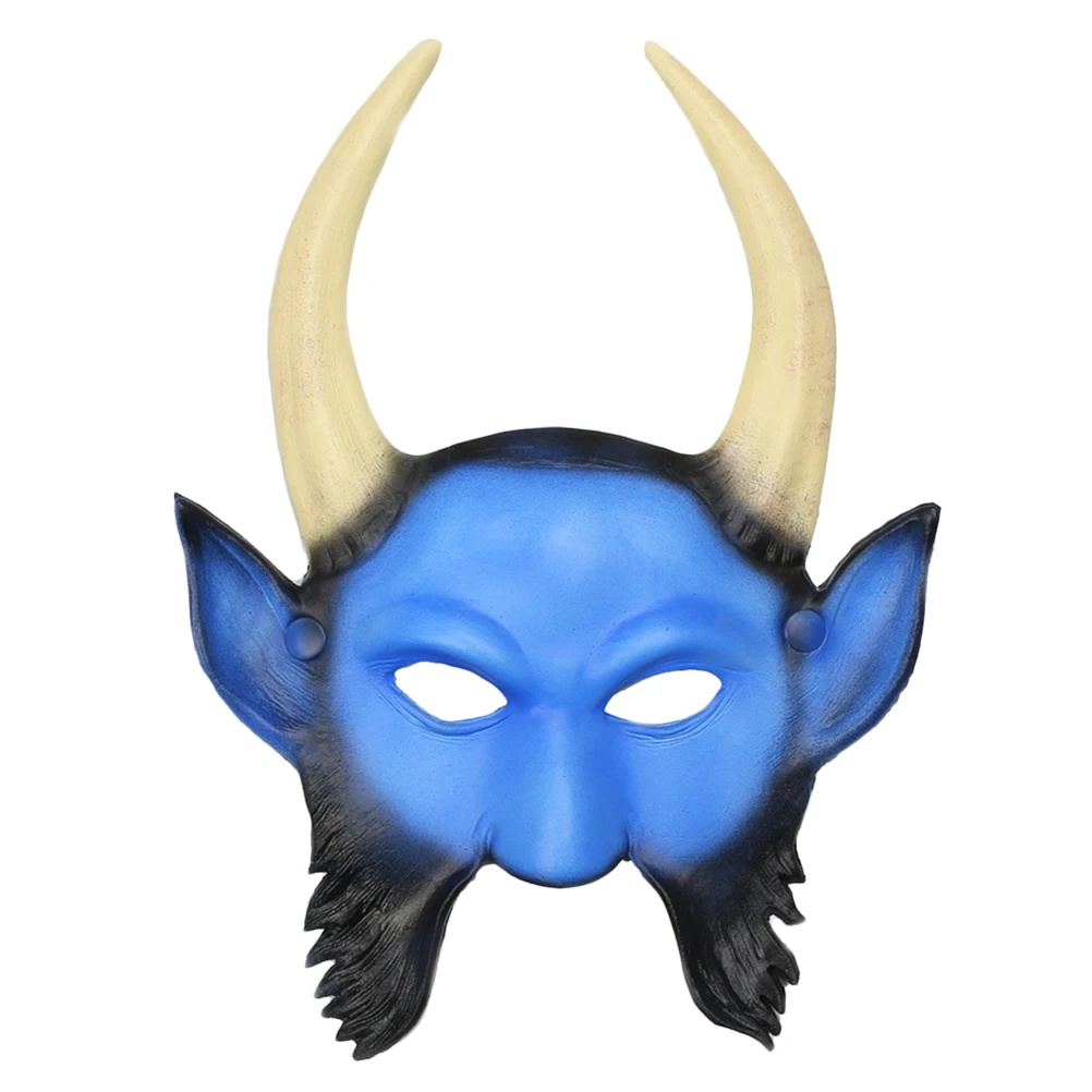 

Mask Scary Horns Face Cover Demon Costume Supplies Halloween Carnival Party 3D Animal Shaped Lightweight Safe Durable