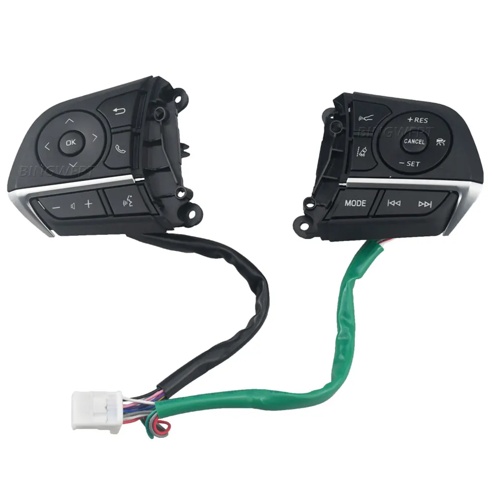 Car Steering Wheel Cruise Control Button Switch For Toyota Corolla Levin 2019-2023 For Toyota Avalon Camry Corolla 2019-2023