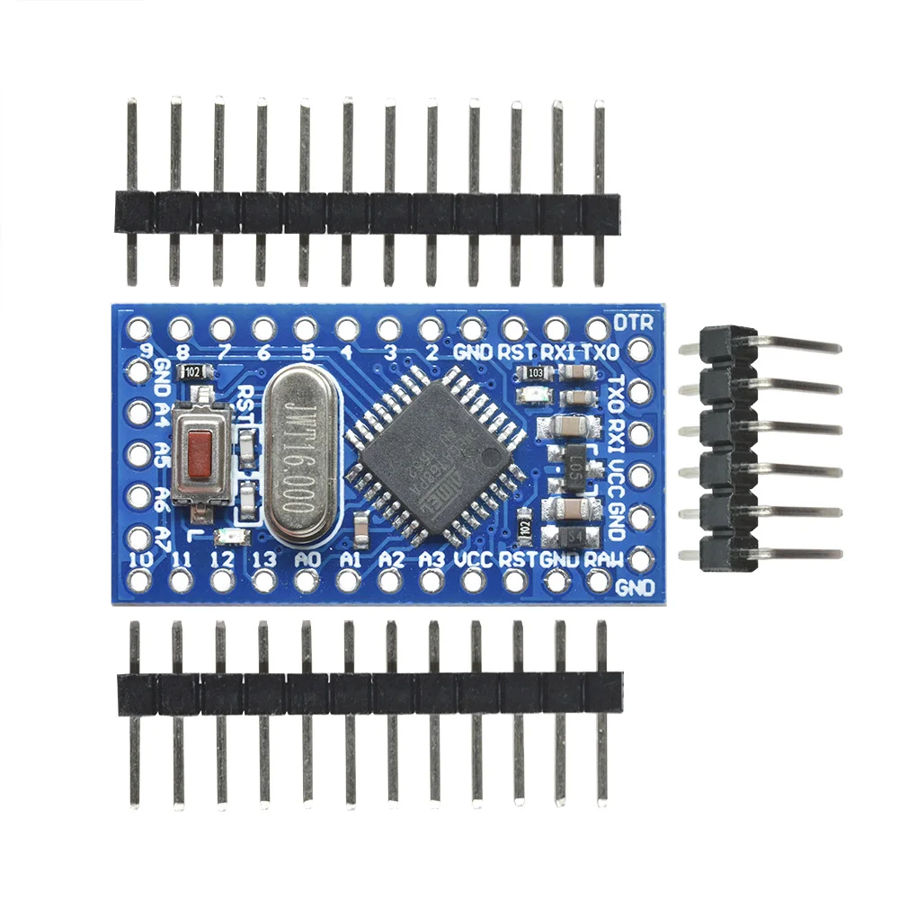 Pro Micro Atmega168 5V 16M Original Chip Plug-In Crystal Osilator To Replace ATmega328 Bootloader untuk Arduino Pro Mini dengan Header