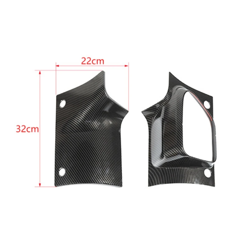 Cowl Body Armor Outer Cowl Covers Corner Guards For 2021 2022 Jeep Wrangler JL 4Xe Accessories ,ABS Carbon Fiber