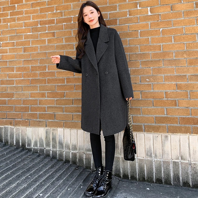

2025 New Autumn Winter Women Korean Version Elegant Daily Coat Jackets Female Classic Versatile Thermal Woolen Coats