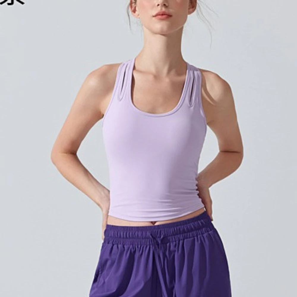 MIML مضاد للجراثيم عارية الشعور سترة رياضية للإزالة وسادة الصدر U الرقبة جميلة الظهر اليوغا الصدرية التخسيس الجري اللياقة البدنية الملابس #6