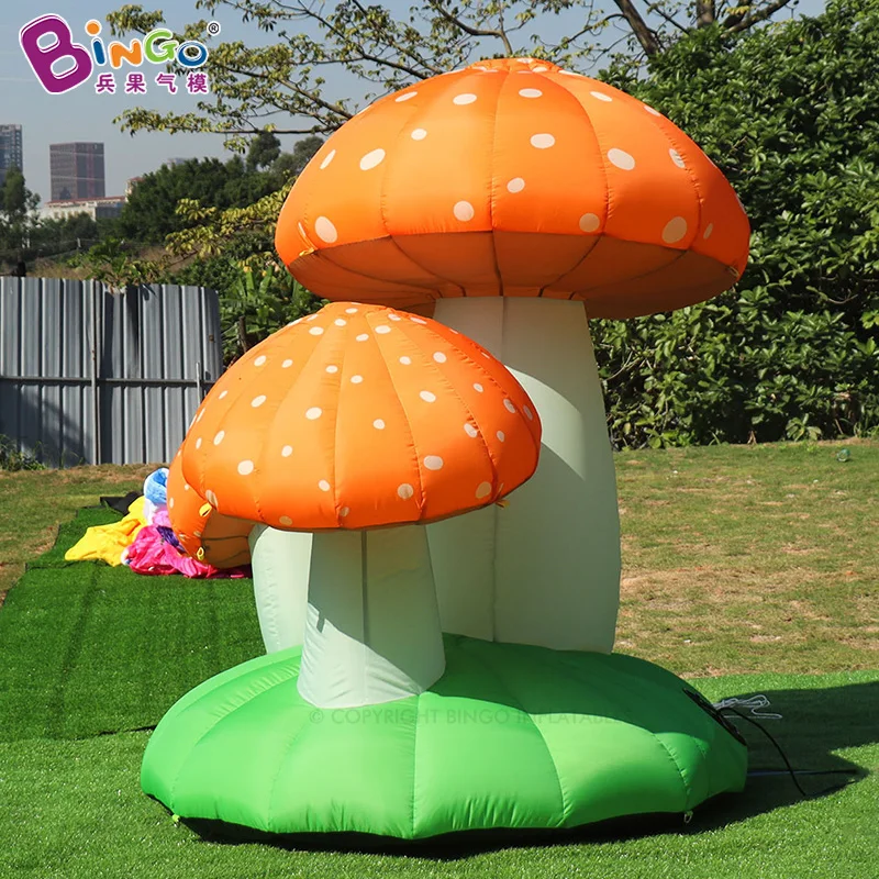 9.8Ft-16.4Ft Inflatable Mushrooms Model Inflatable Toys For Stage/Event/Nightclub/Wedding Party Decoration