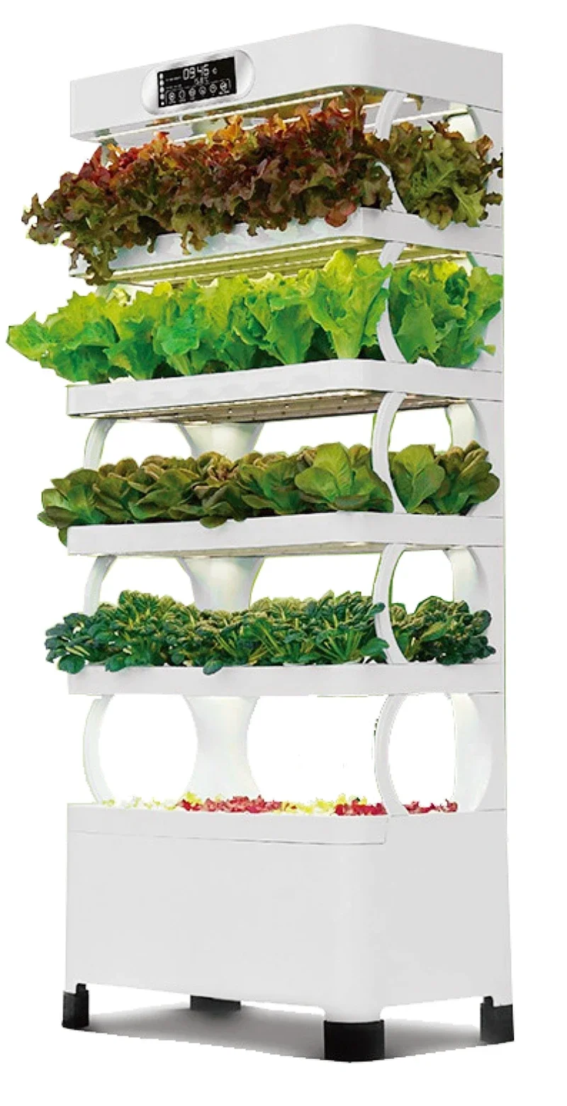 Hydroponics Indoor Farming Mobile Automatic Home Garden Vertical Farming Rack Planting