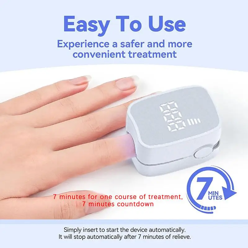 Nail Fungus Cleaning Light Device For Onychomycosis USB Charge Nail Fungus Laser 905nm Infrared Light 470nm Blue Light NailSalon