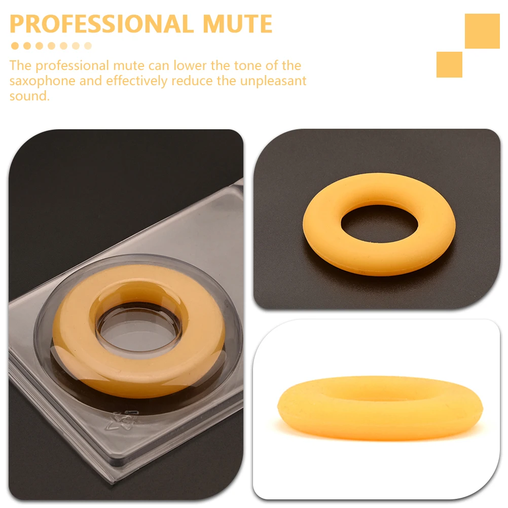 

Yellow Saxophone Mute for Alto Tenor Plastic Sound Softener Musical Instrument Accessory Efficient Practice Reduces Noise