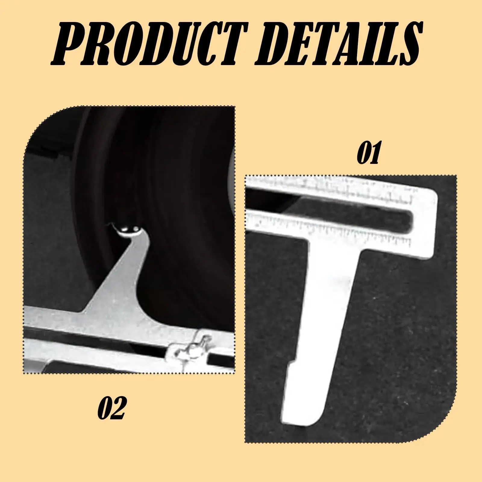 

Brake Measuring Tool 3377 High Performance Precision Accurate Easy to Use Practical Premium Brake Resetting Gauge Professional