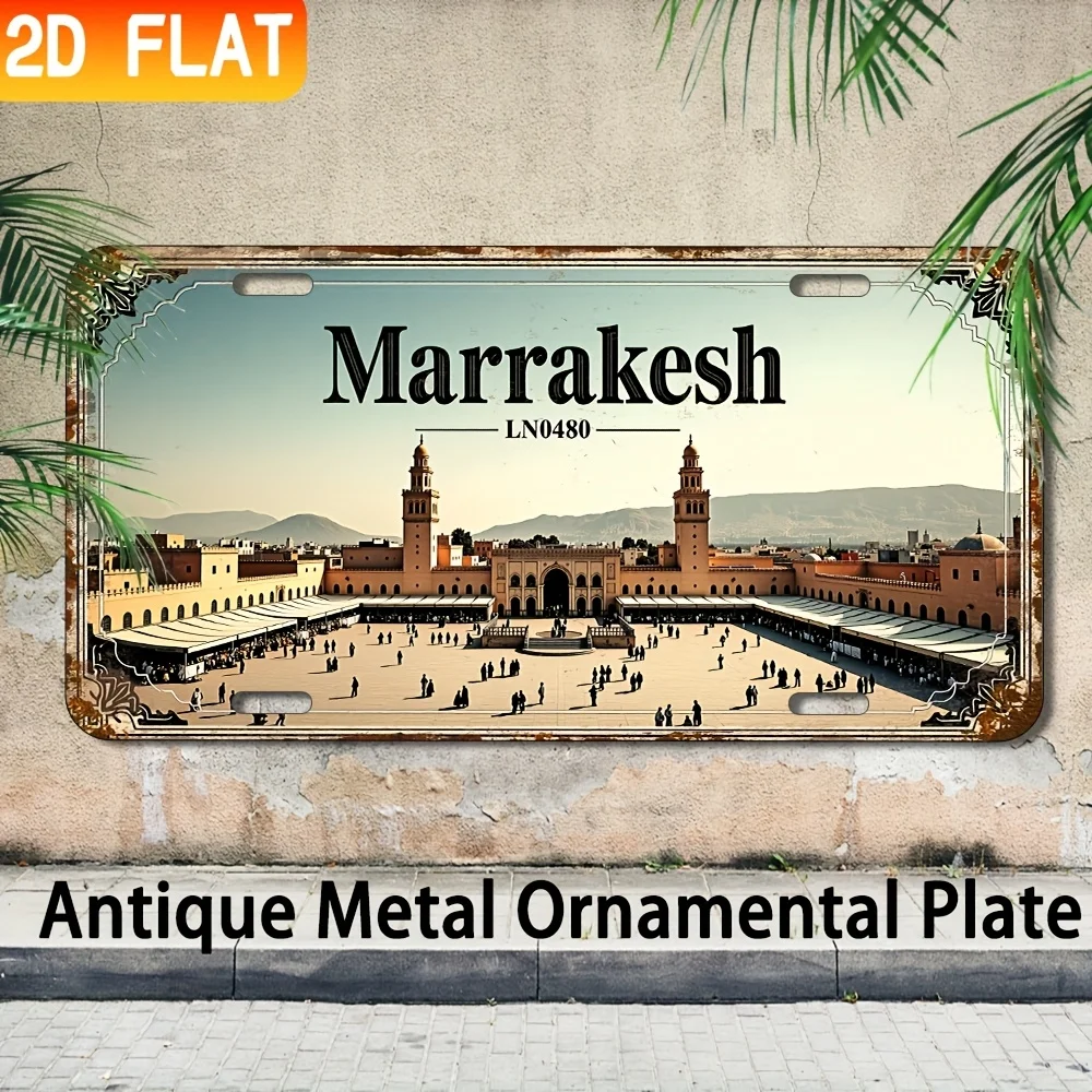 2D Flat,Vintage Metal Wall Decor Sign,Industrial Style Bar Cafe Restaurant Wall Decoration, Multifunctional Creative Home Sign