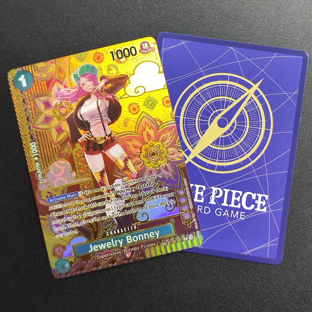 

Коллекционная карта One Piece 2024 ST02-007 EN OP08 Jewelry Bonney, суперредкая, классическая аниме-карта, игрушка