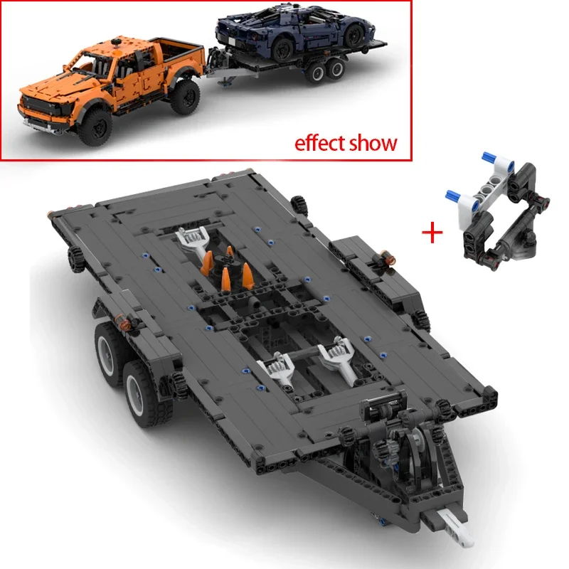 NIEUWE Technische Trekhaak Kraan Platform Hardtop Bumper Dakdrager Bouwstenen voor F-150 Raptor DIY 42126 UP Baksteen Speelgoed Cadeau