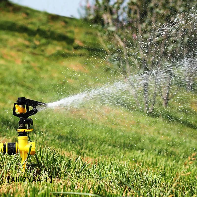 【A】Adjustable Rocker Lawn Sprinkler 360 Degree Rotation Even Spray For Irrigation Agricultural Site Cooling Dust Removal