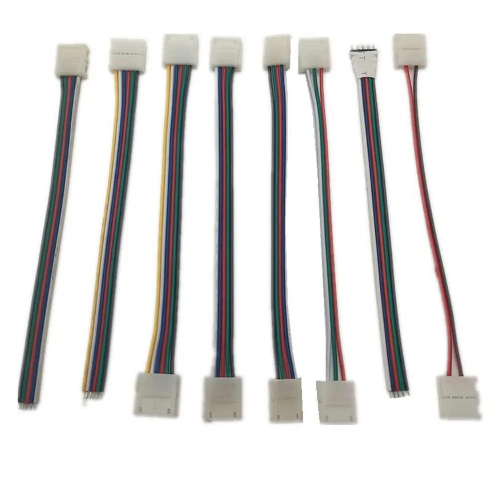 5050 3528 Light Strip Solderless Connector DC Female To 8MM 2P Solderless Buckle Light Strip Extension