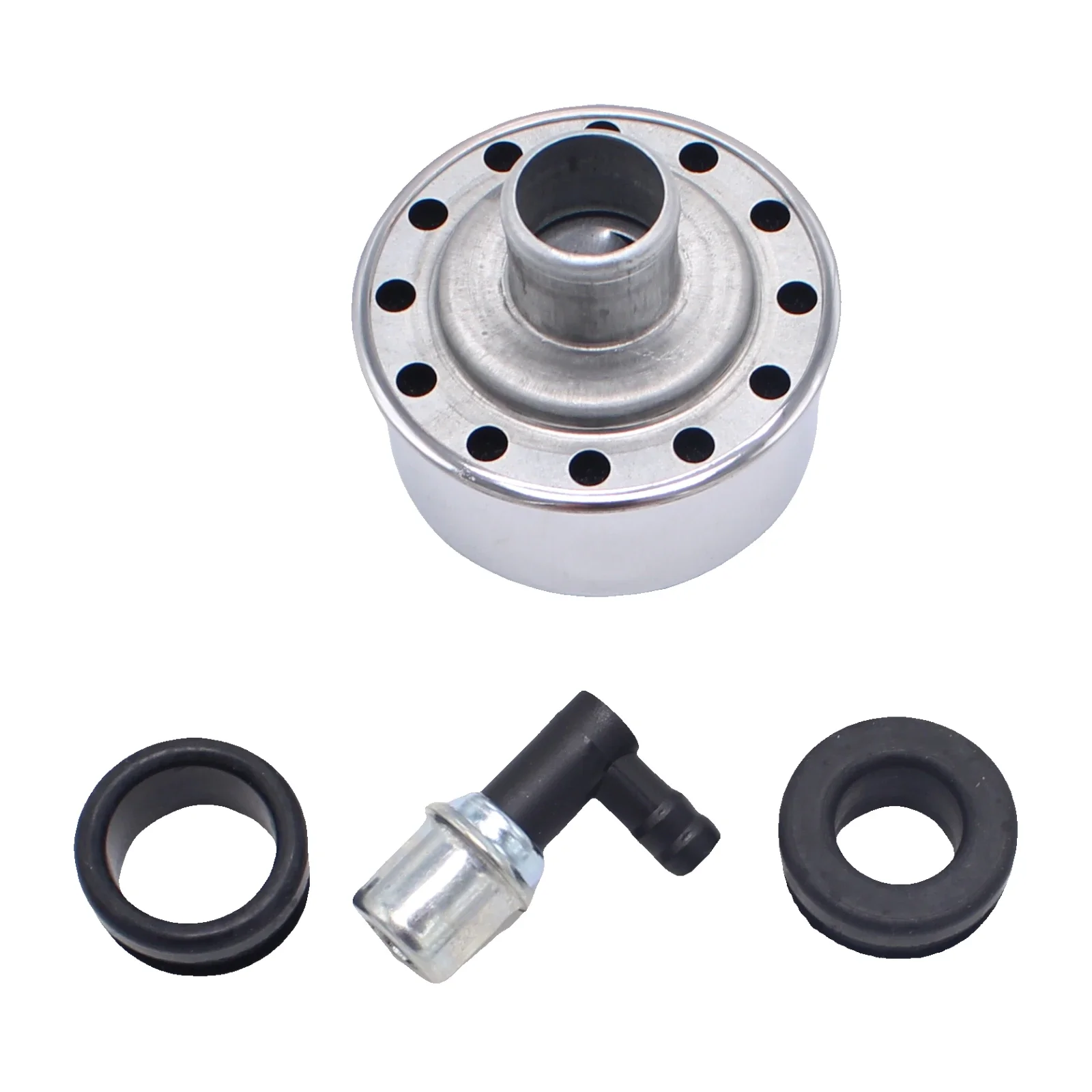 

1Set Valve Cover Breather & PCV Valve Push-In Chrome For GM Chevy Pontiac Ford Mopar SI-AT11492 Car Engine Replacement Parts