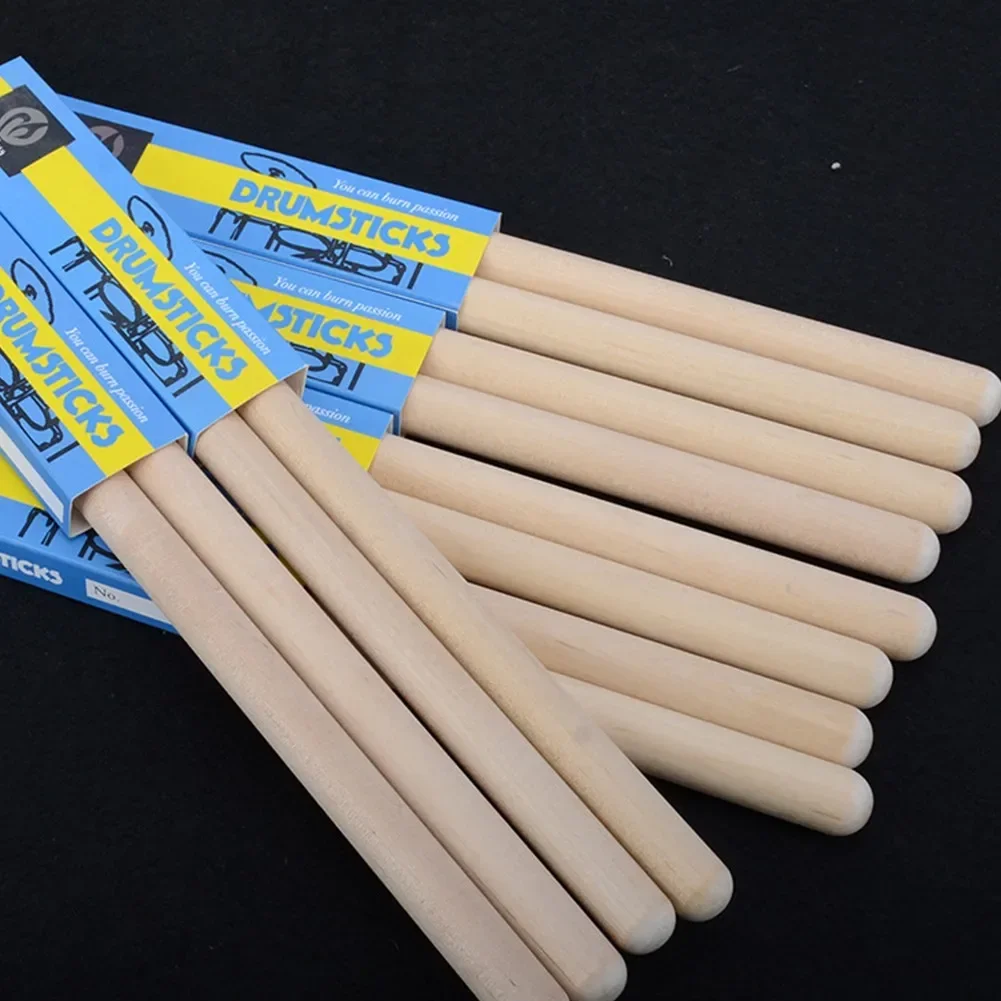 1 Pair 5A Drum Sticks High Quality Maple Wood Drumsticks Percussion Accessories Wood Color DrumSticks For Drum Musical Aparts