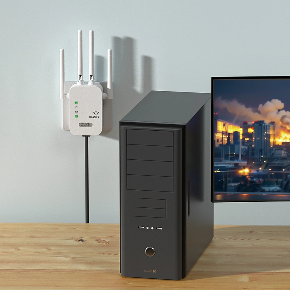 

Усилитель сигнала Wi-Fi 1200 Мбит/с, беспроводной повторитель Wi-Fi с портом WAN/LAN, двухдиапазонный усилитель сигнала Wi-Fi 2,4/5G, расширитель диапазона Wi-Fi