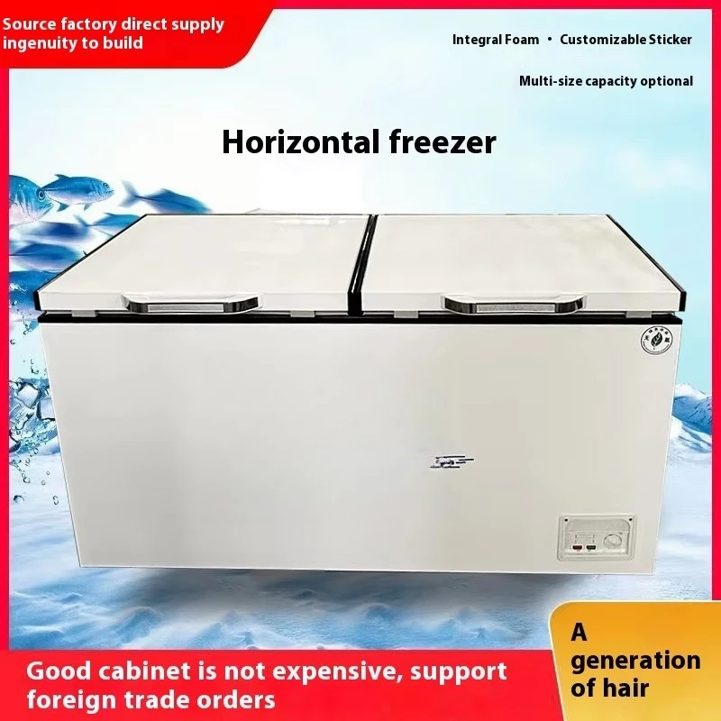 Single door horizontal freezer Large capacity commercial horizontal freezer Household refrigeration Freezing single temperature