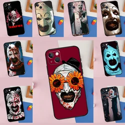 Horror Movie Terrifier Phone Case For iPhone 11 12 13 14 15 16 Pro Max 12 13 Mini X XR XS MAX Plus Cover