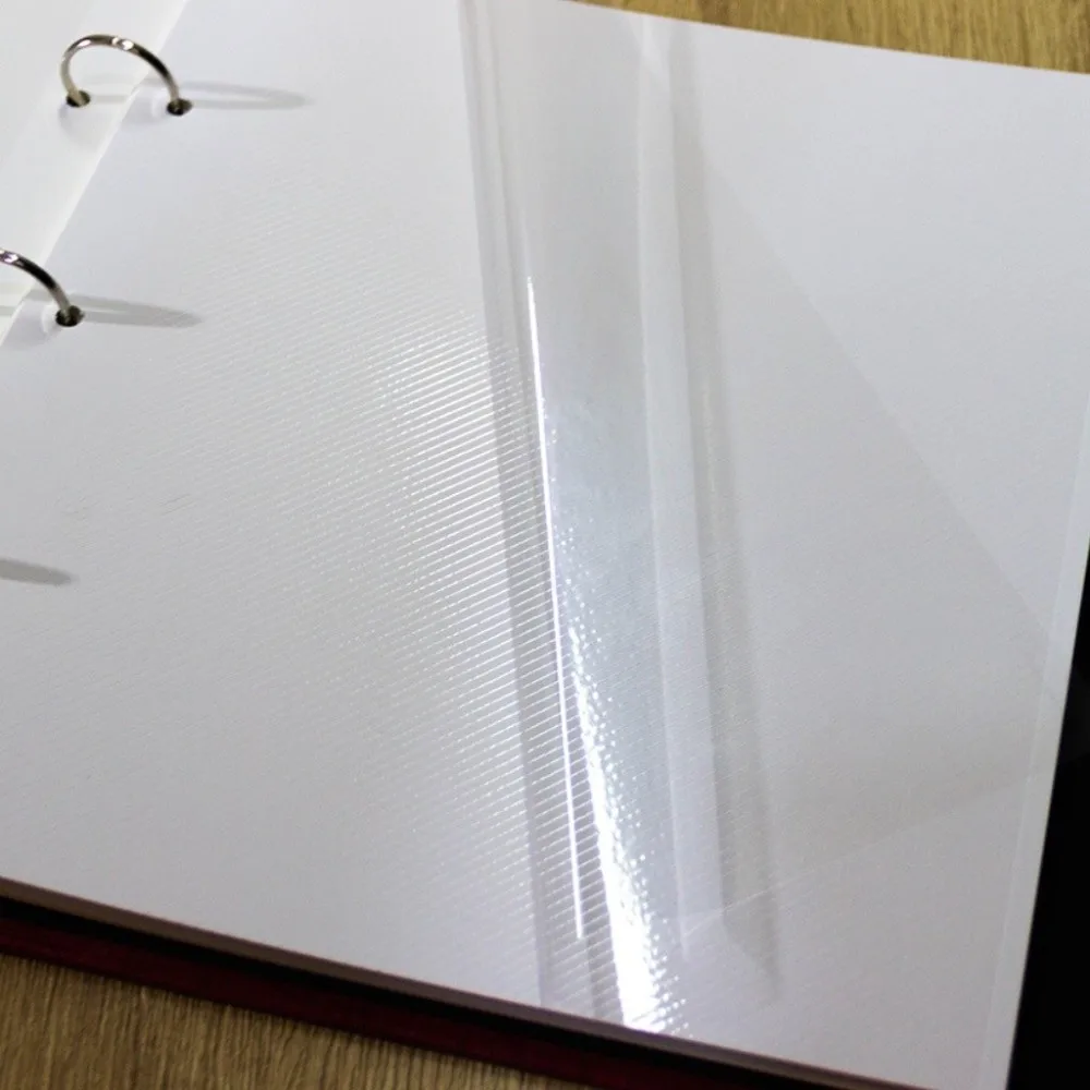 Sticky Page 16 Inch 60 Pockets Photo Album Self Adhesive Cloth Cover DIY Album Flat Metal Clip Memory Book DIY Photo Craft
