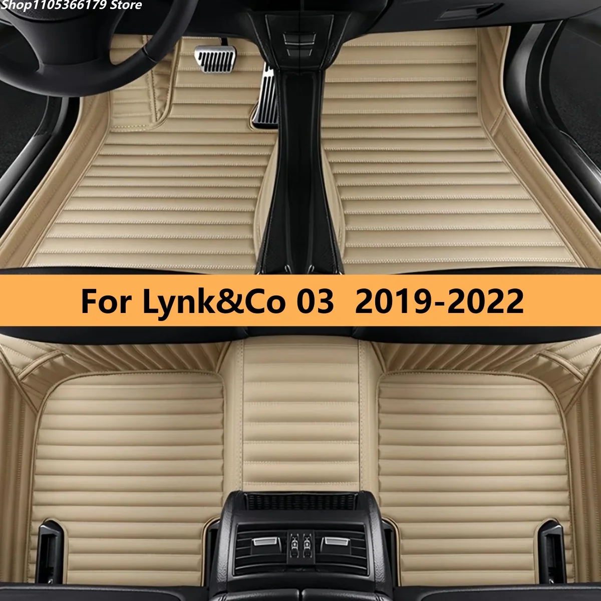 

Vehicle Leather Carpets Pads For Lynk&Co 03 2019 2020 2021 2022 Auto Accessories Leather Matts Foot Carpet Pads Full Set