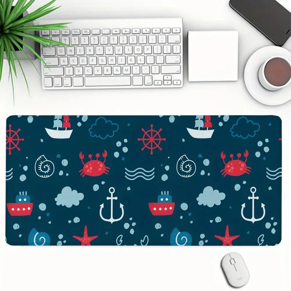Cartoon nautical chart illustration Mouse Pad Mouse pad