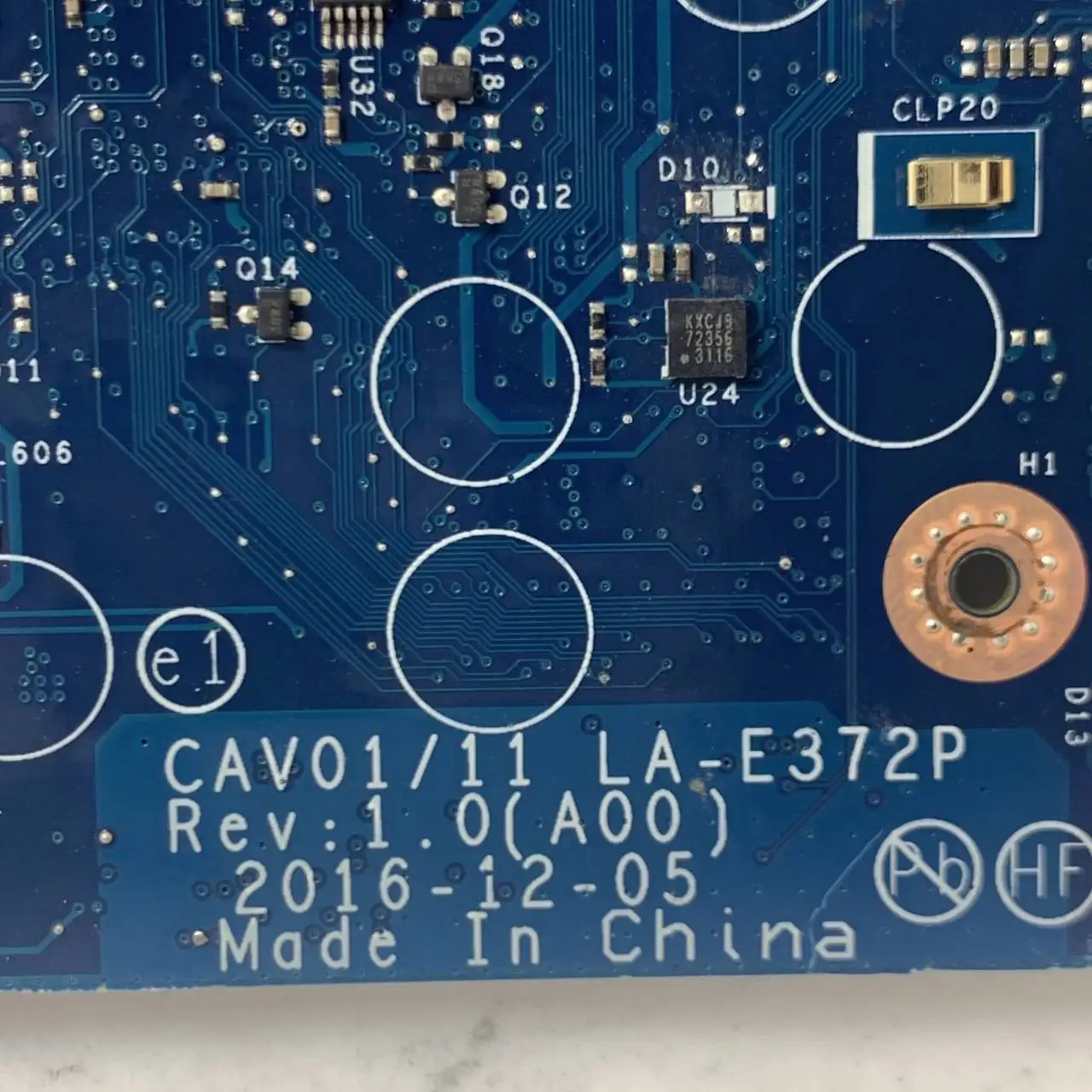 

CN-083RWV 083RWV 83RWV для Dell Chromebook 3189, материнская плата для ноутбука Dell CAV01/11 LA-E372P с процессором SR2KN N3060, 100% протестировано, ОК