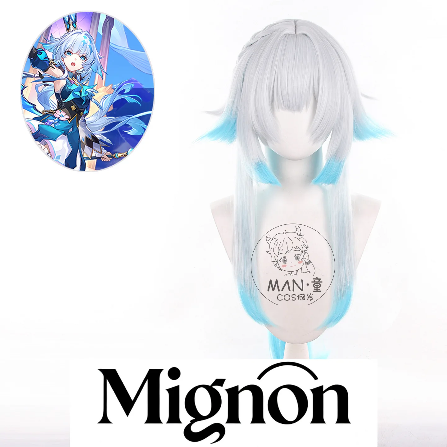 

Honkai: Star Rail Keredora Cosplay Wig Long Scalp Styled Braid Halloween Gift