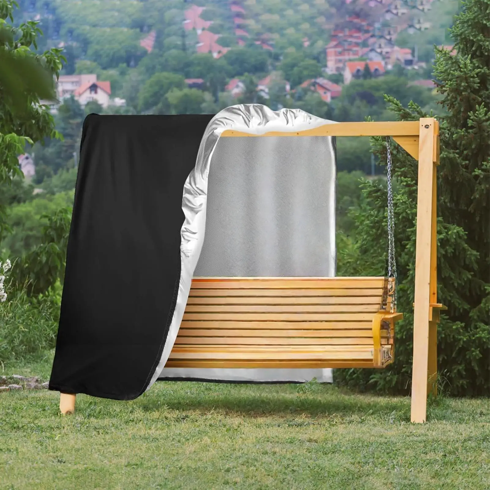 Garden swing chair cover outdoor swing cover yard Outdoor swing cover porch rocking chair hammock and swing bracket