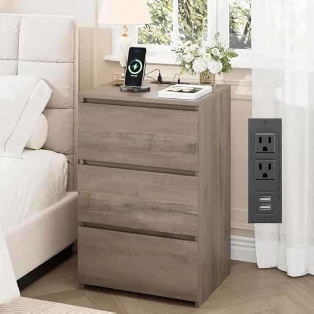 Nightstand With Cha… - image