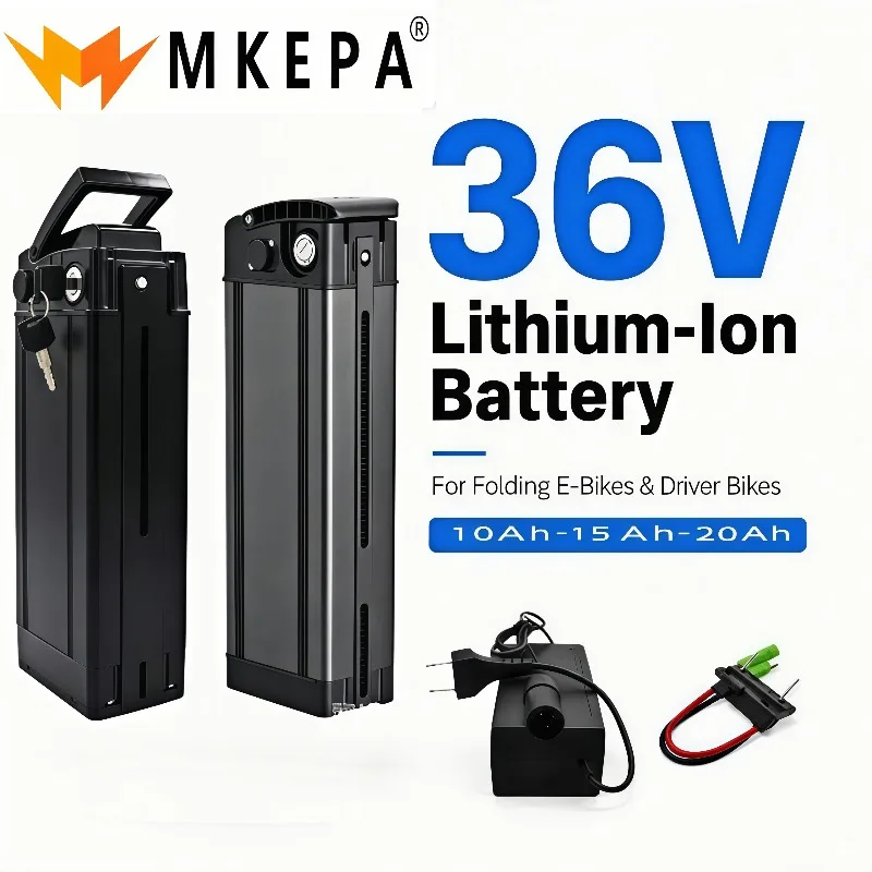 21700 Silverfish 36V E‑Bike Battery Pack 10Ah‑20Ah Large Capacity Built‑in BMS For Folding Electric Bicycle