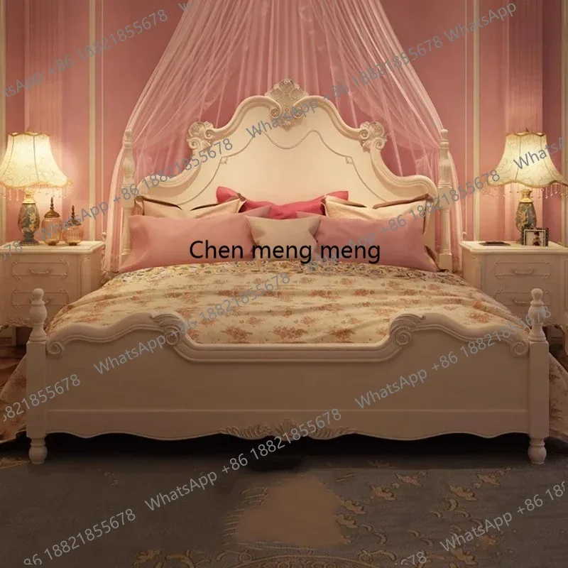 Princess Girls Massage Bed Frame Double Luxury Human Dog Bed Modern Bedroom Safe Loft Letto Matrimoniale Lounge Suite Furniture
