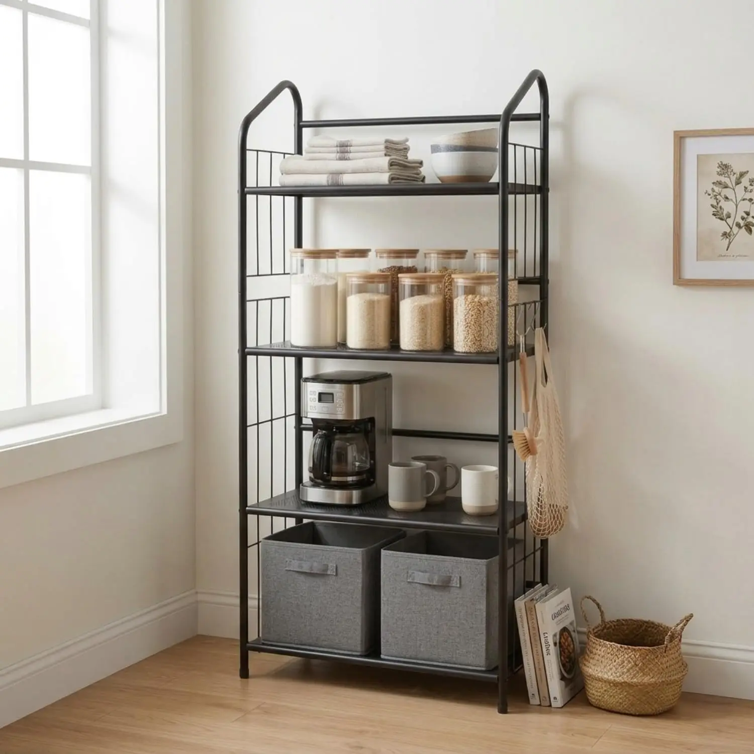 Aliexpress 4 Tier Metal Storage Rack, Heavy Duty Adjustable Shelves, Garage Warehouse Organization, 55"x24"x72", Customized - Aliexpress Deal