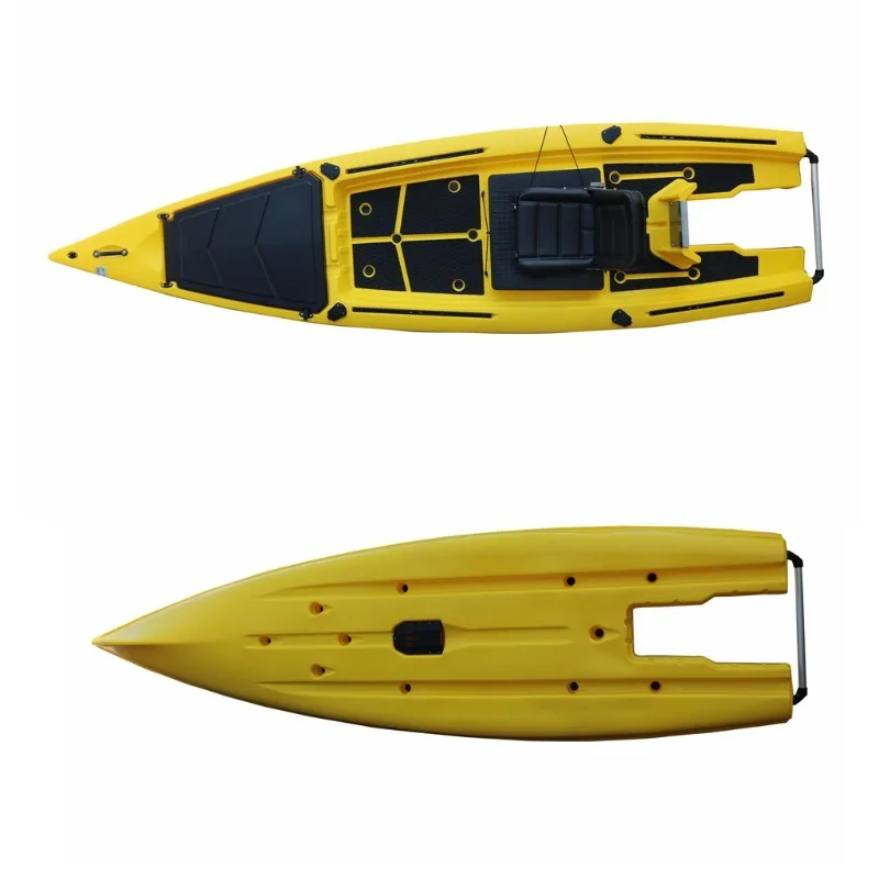 

Pedal platform boat fishing boat motor power thickened single luya kayak