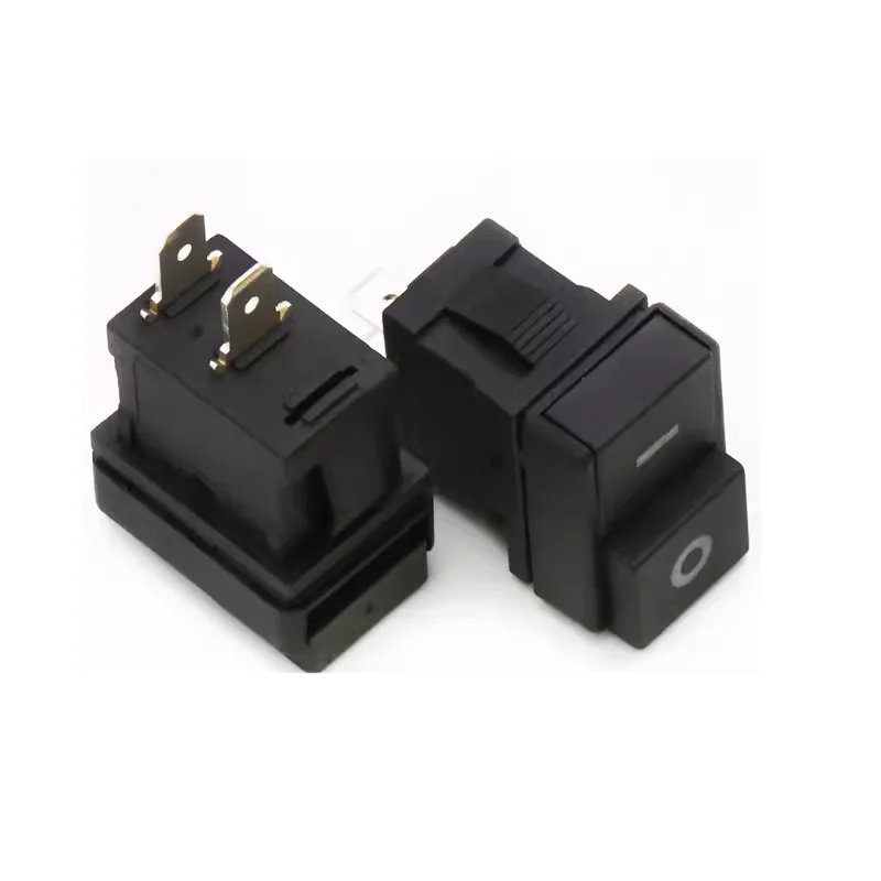 Drinking water electric heating pot high quality contact 2 pin KCD1-102B black button boat switch accessories