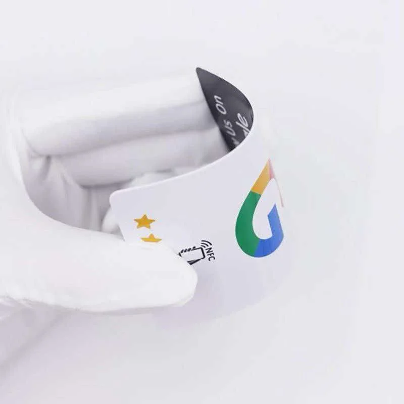 Programmable NFC Tap Card RFID Card Front Back AB Side Reusable Google Review Tap NFC Card User‑Friendly Enhances SEO Save Time
