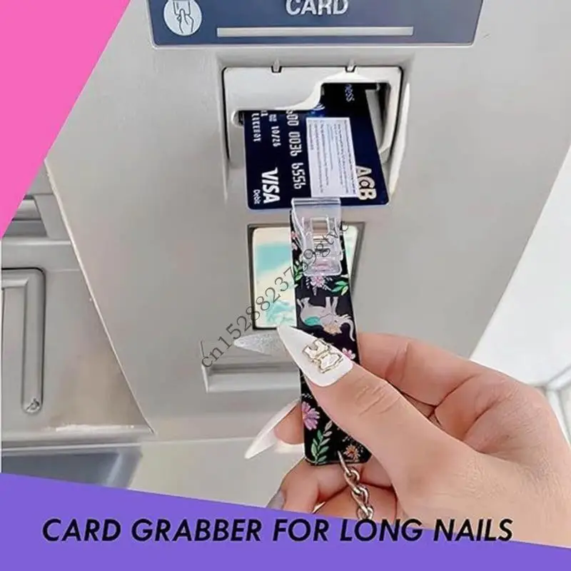 D0UF 3 PCS Card Cardbers Credit Card Card -chiek for Long Nails ATM Card Clip Clip #3
