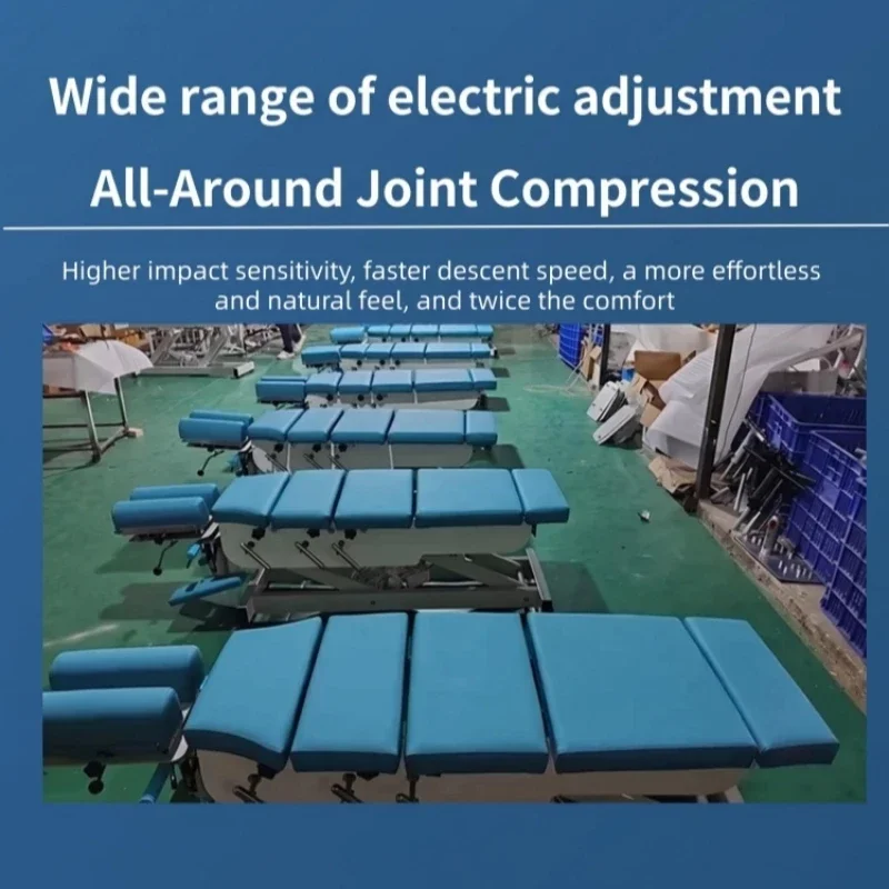 Electric Multi-section Chiropractic Drop Table Spine Adjustment Osteopathy Therapy Bed for Clinic