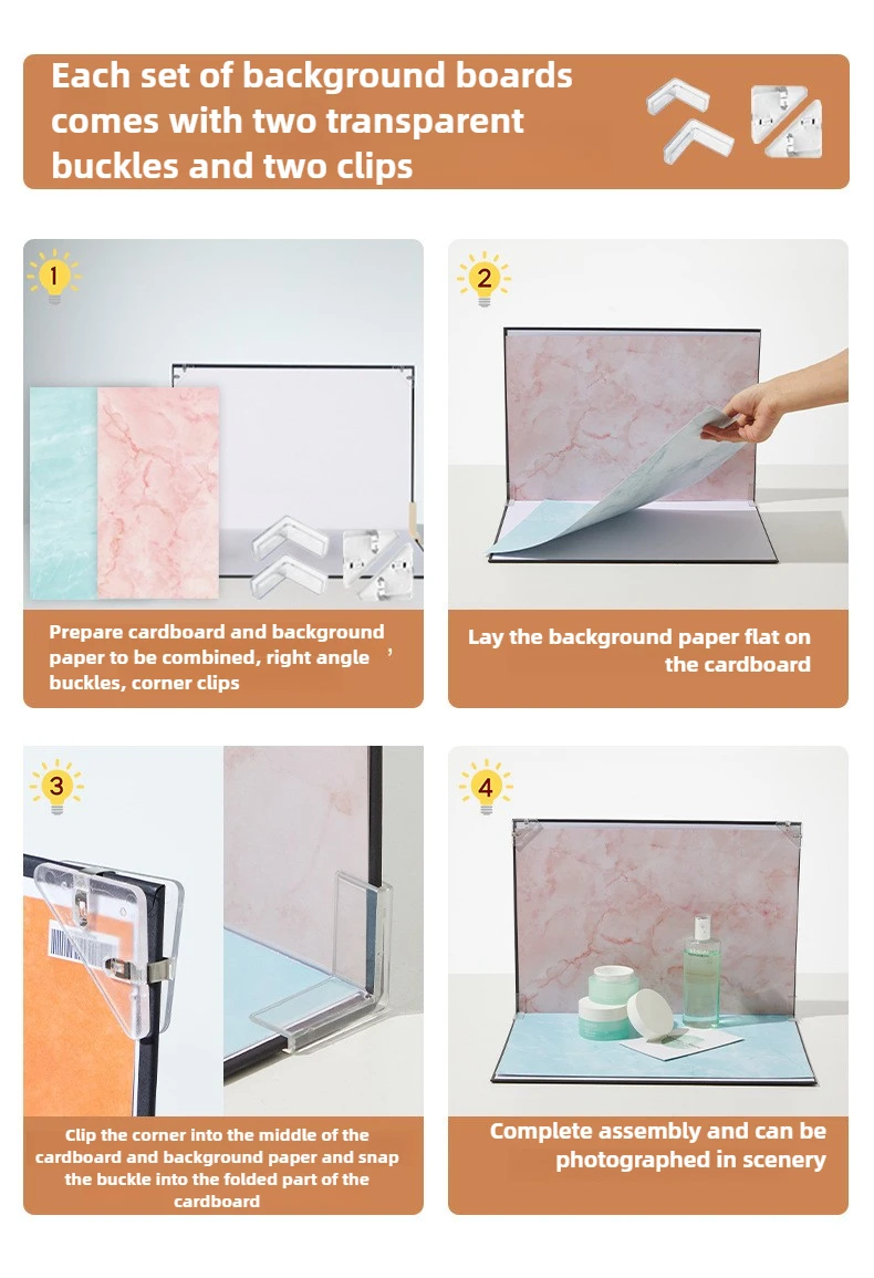 11.4x16.5 inch Photography Backdrop Board Photo Studio Kits Background Photography Double-Sided Background Paper Shoot