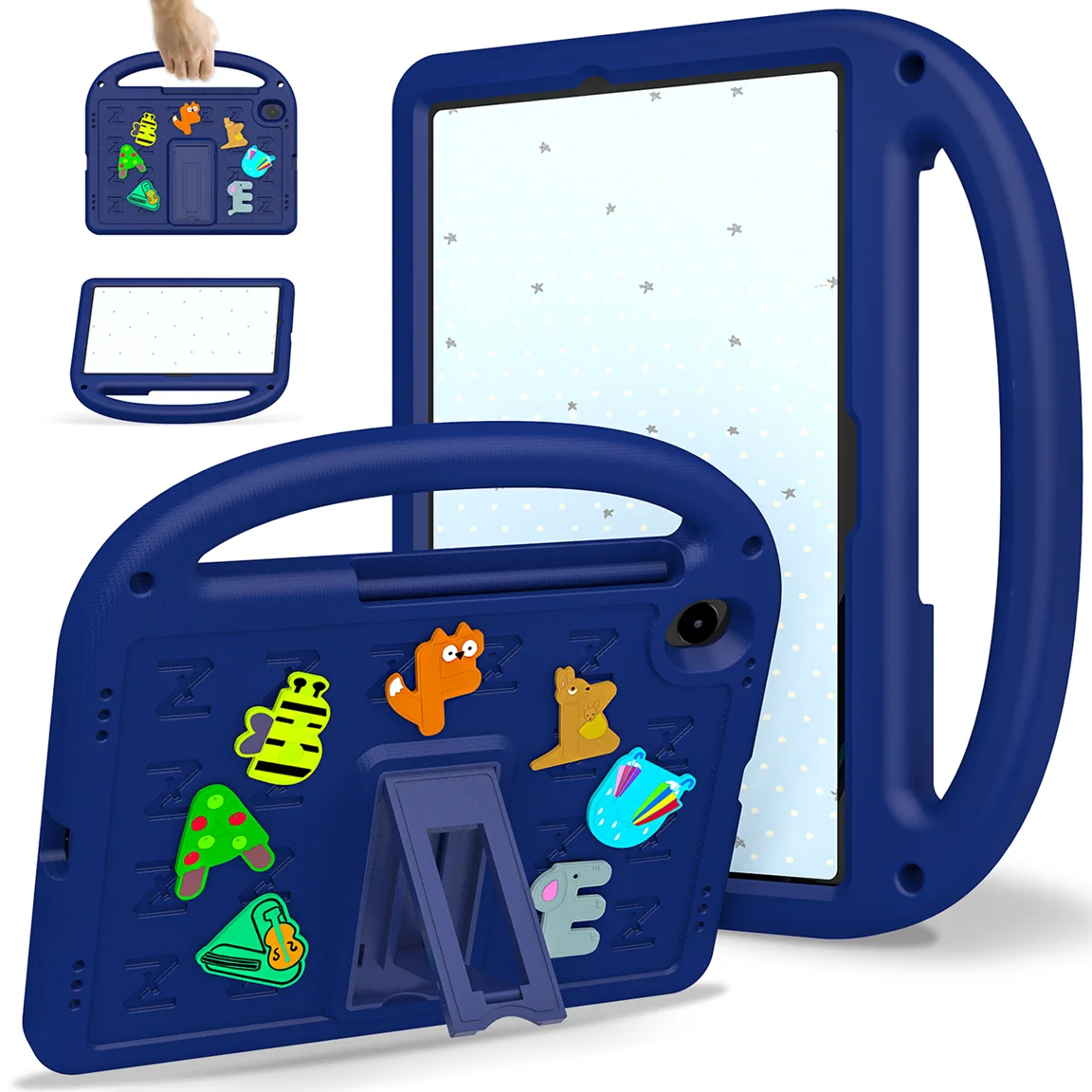 

For Samsung Galaxy tab S11 S10 Lite FE 10.9 11 inch 2025 Cartoon EVA tablet case with Shoulder Strap and foldable bracket