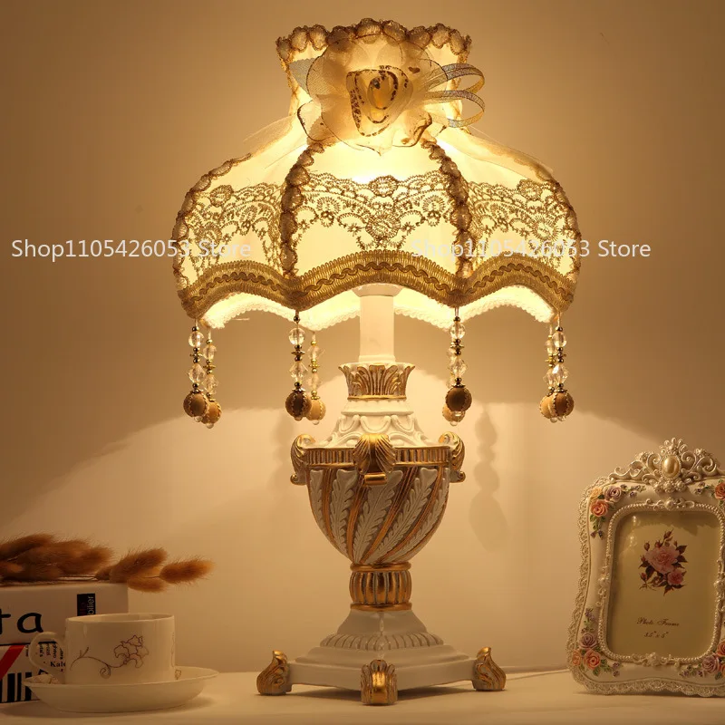 European Style, Bedroom, Desk Lamp Ins Girl, Princess Room, Bedside , Warmth, Gift, Wedding  Wedding, Everbright