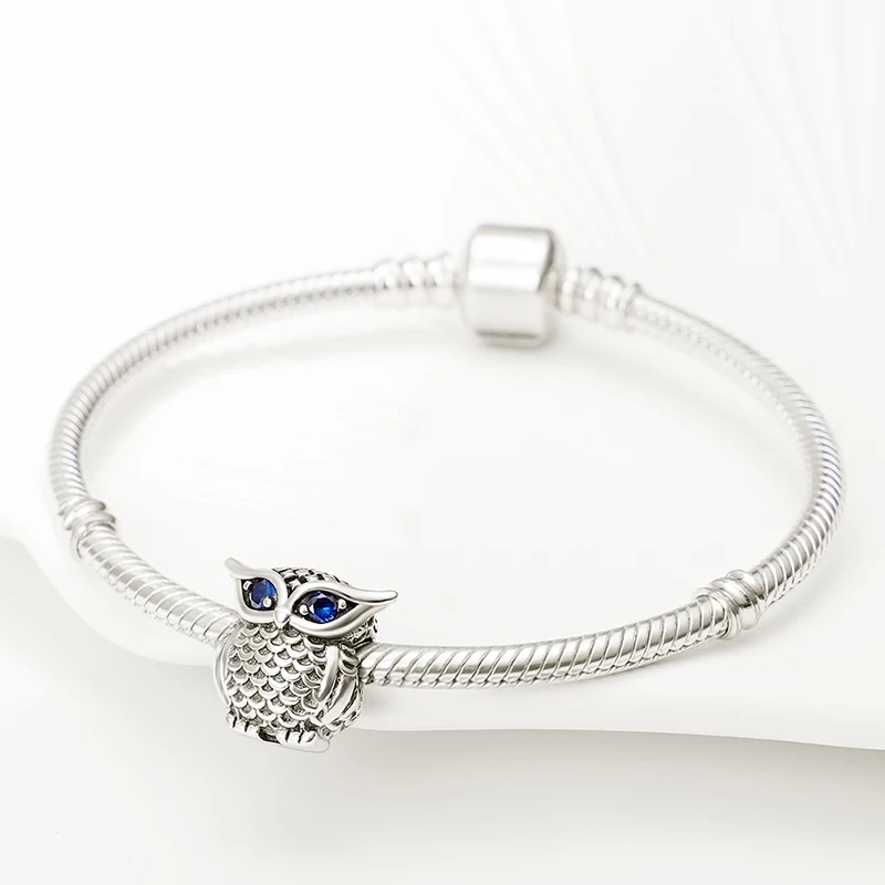 Abalorios originales de plata 925 con forma de dinosaurio Tiranosaurio Rex en 3D, compatibles con pulseras de 3 mm, para mujer, ideales para crear colgantes, joyería de lujo y regalos.