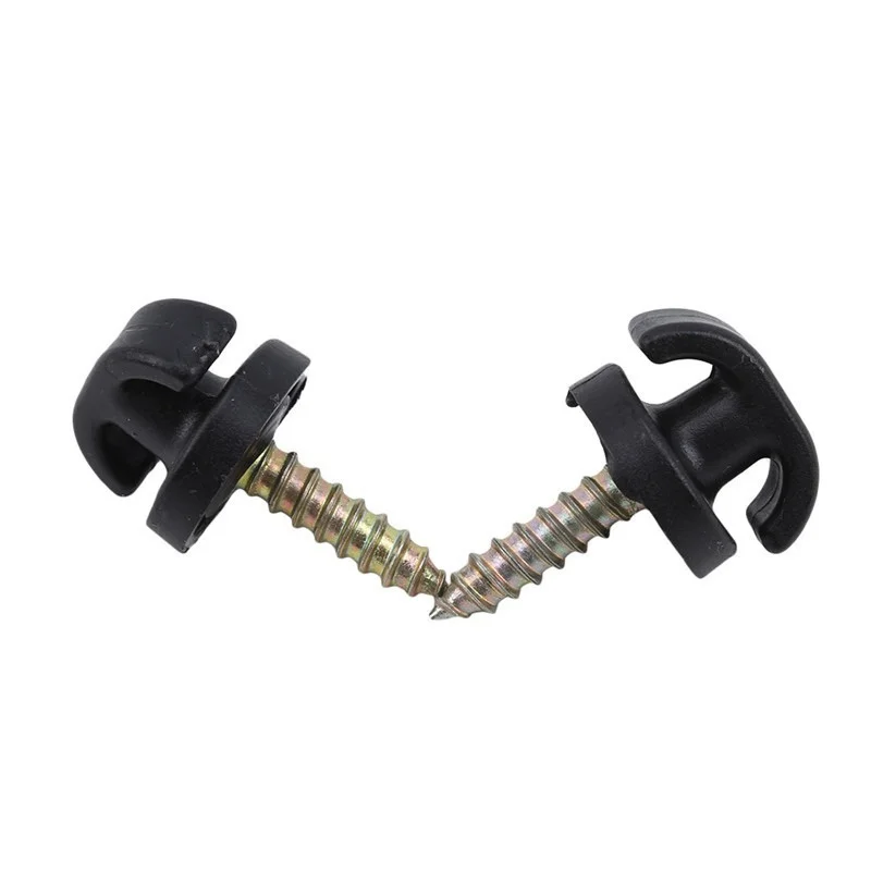 2/4PCS Car Mesh Pocket Hook Hanging Seat Mesh Buckle Interior Trunk Screw Fixing Hook Ring Universal Storage Mesh Mount Clip