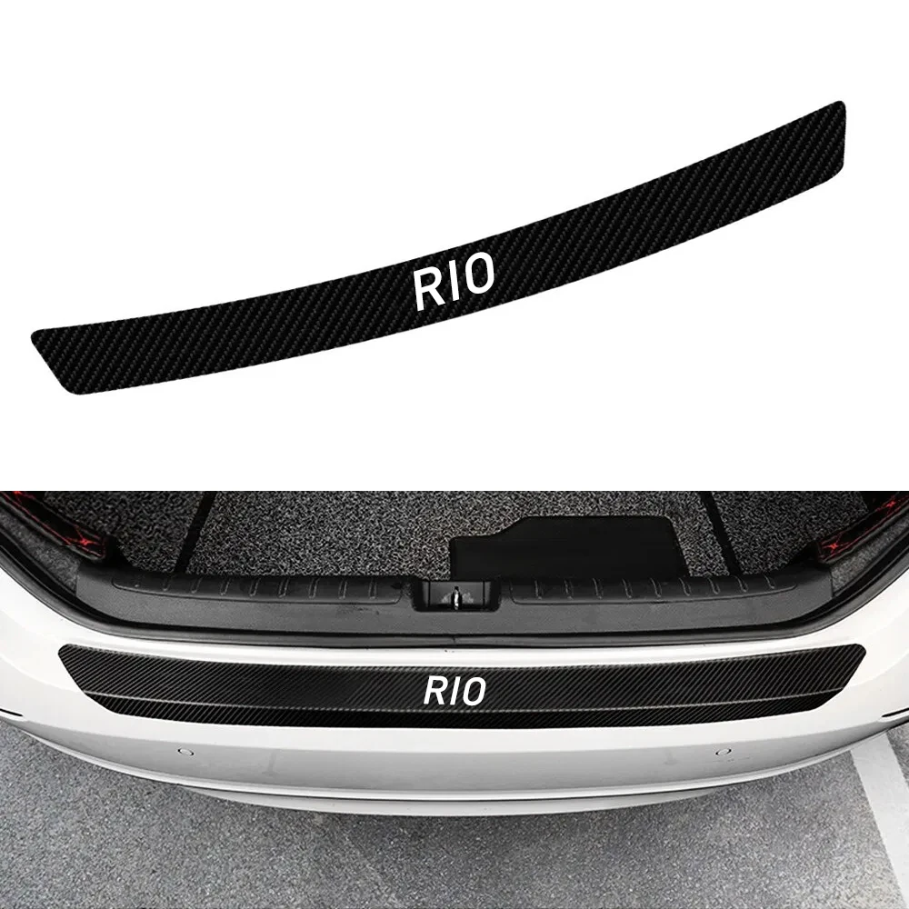 Car Threshold Stickers for Kia RIO 2008 2009 2014 2015 2016 2018 2019 2020 Accessories Trunk Door Bumper Guard Threshold Strips