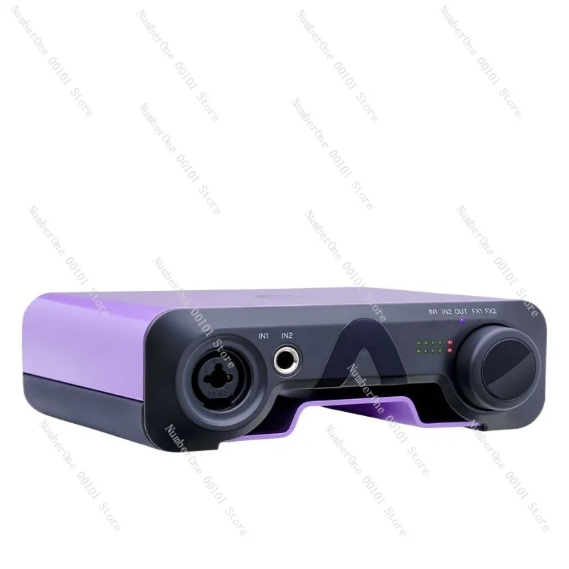 Professional USB External Sound Card Audio Interface for Recording Mixing Music Production Live Streaming Karaoke Instrument