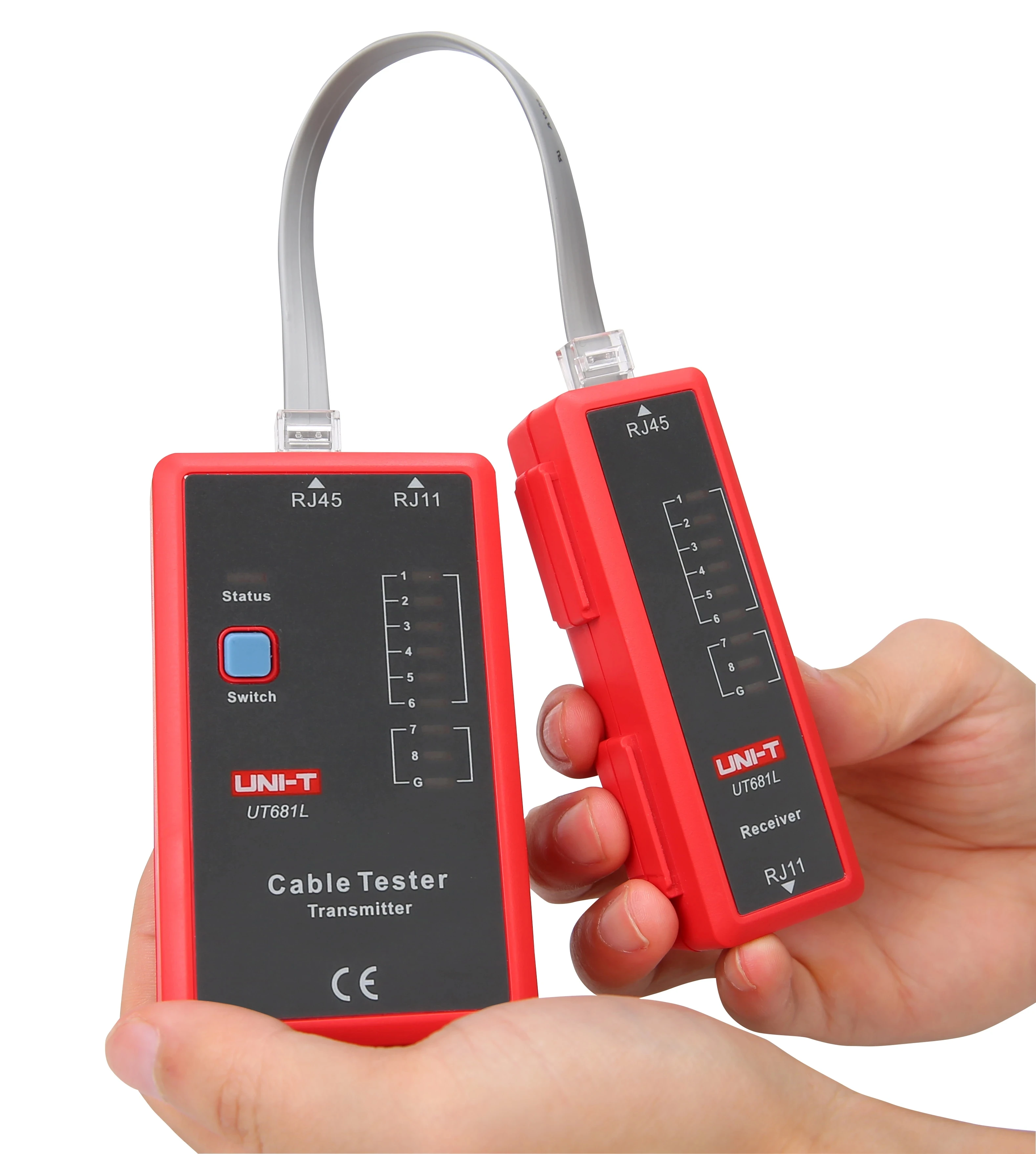 UNI-T UT681L cable tester dual use tester for network and telephone lines RJ45 network line, RJ11 telephone line to line functi