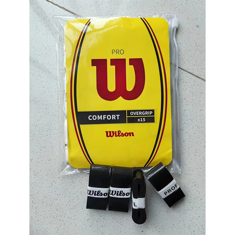 Wilson tenis Overgrip asli Badminton lem tangan lengket anti-selip raket Overgrip Badminton Tenis Pantai raket pegangan pita keringat